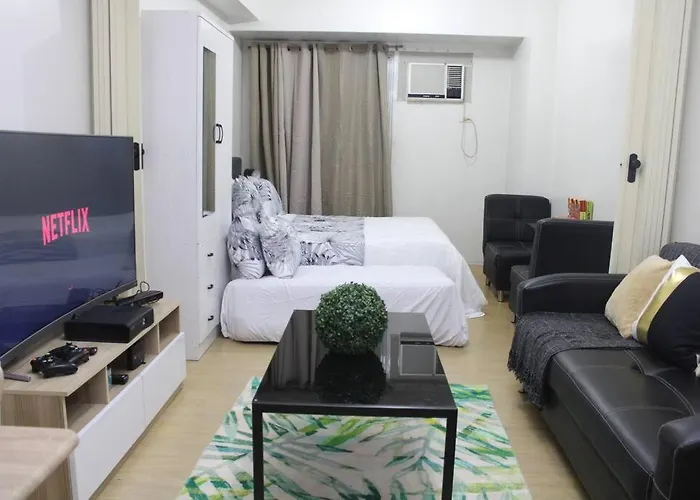 Apartment Huge A2j Executive Luxury 1br Near Abs Cbn, Gma